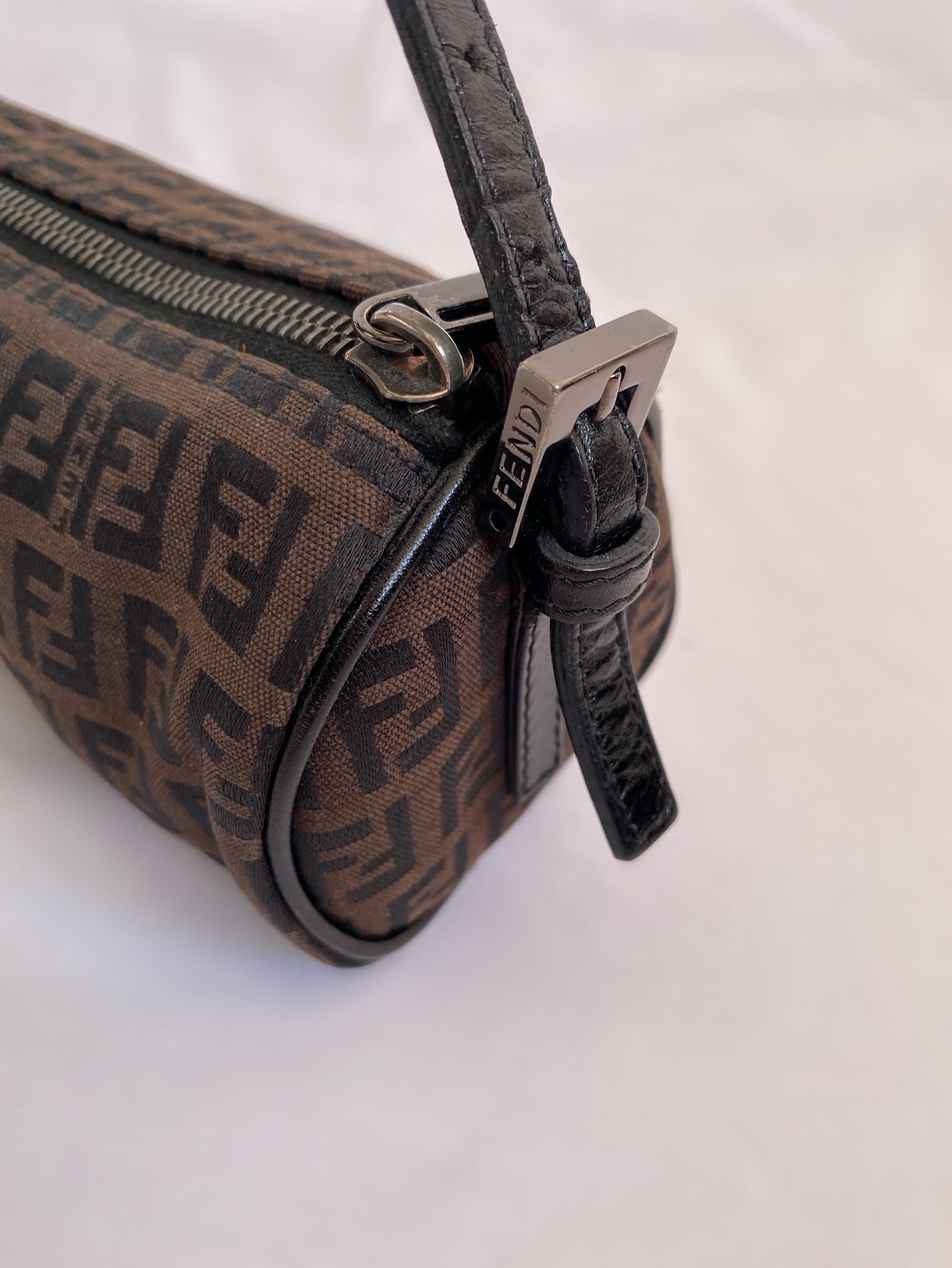 Fendi Zucchino Barrel Bag